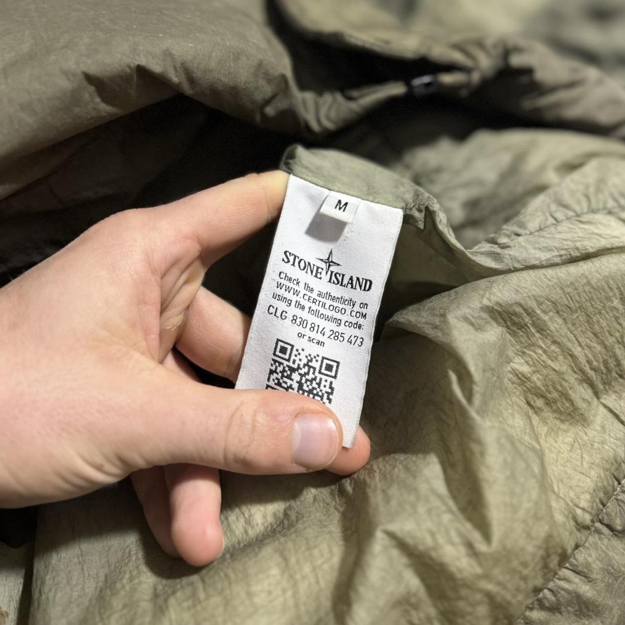 Stone Island Garment Dyed Down Jacket | Medium, Olive Green