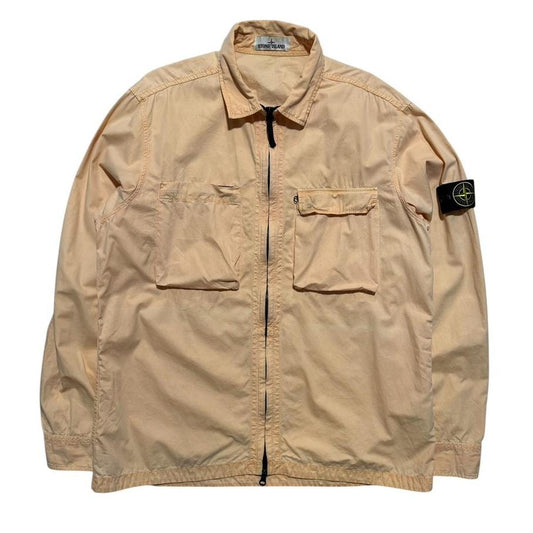 Stone Island Peach Canvas Overshirt