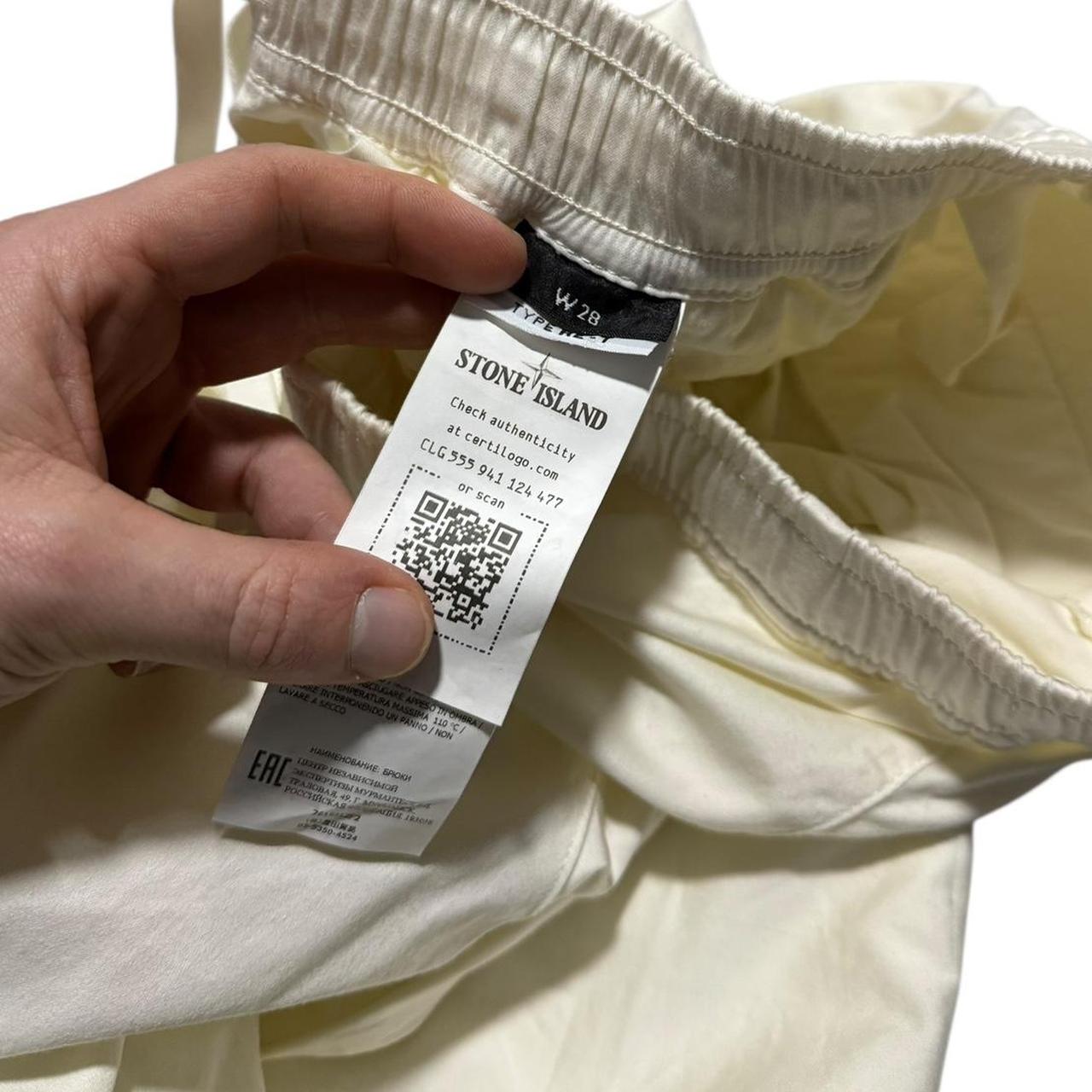 Stone Island Ghost Cargo Trousers | W28, Off White