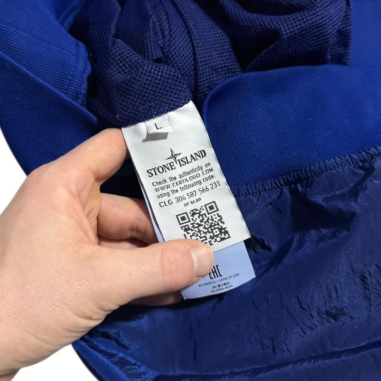 Stone Island Nylon Pullover | Large, Royal Blue