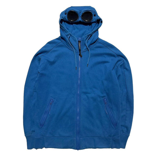 CP Company Blue Zip Up Goggle Hoodie