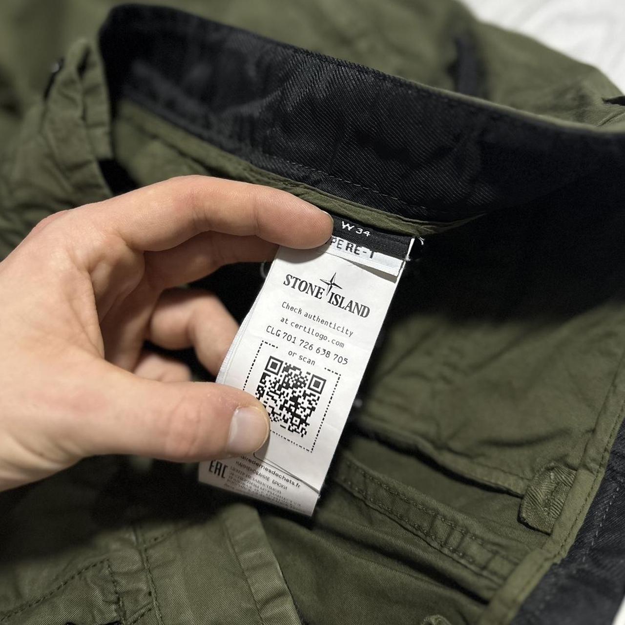 Stone Island Green Combat Cargos | W34, Green