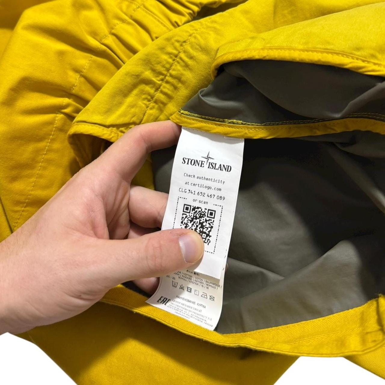Stone Island Raso gommato 40th Anni Smock | Medium, Mustard