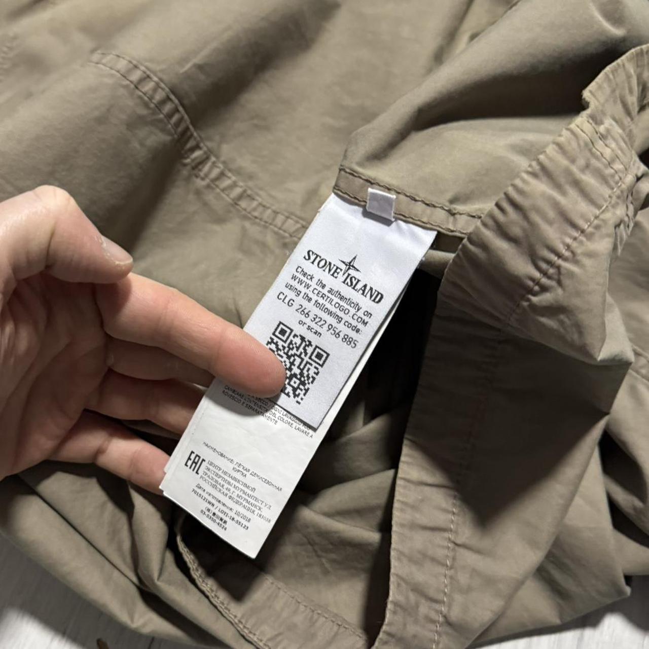 Stone Island Canvas Overshirt | Large, Khaki