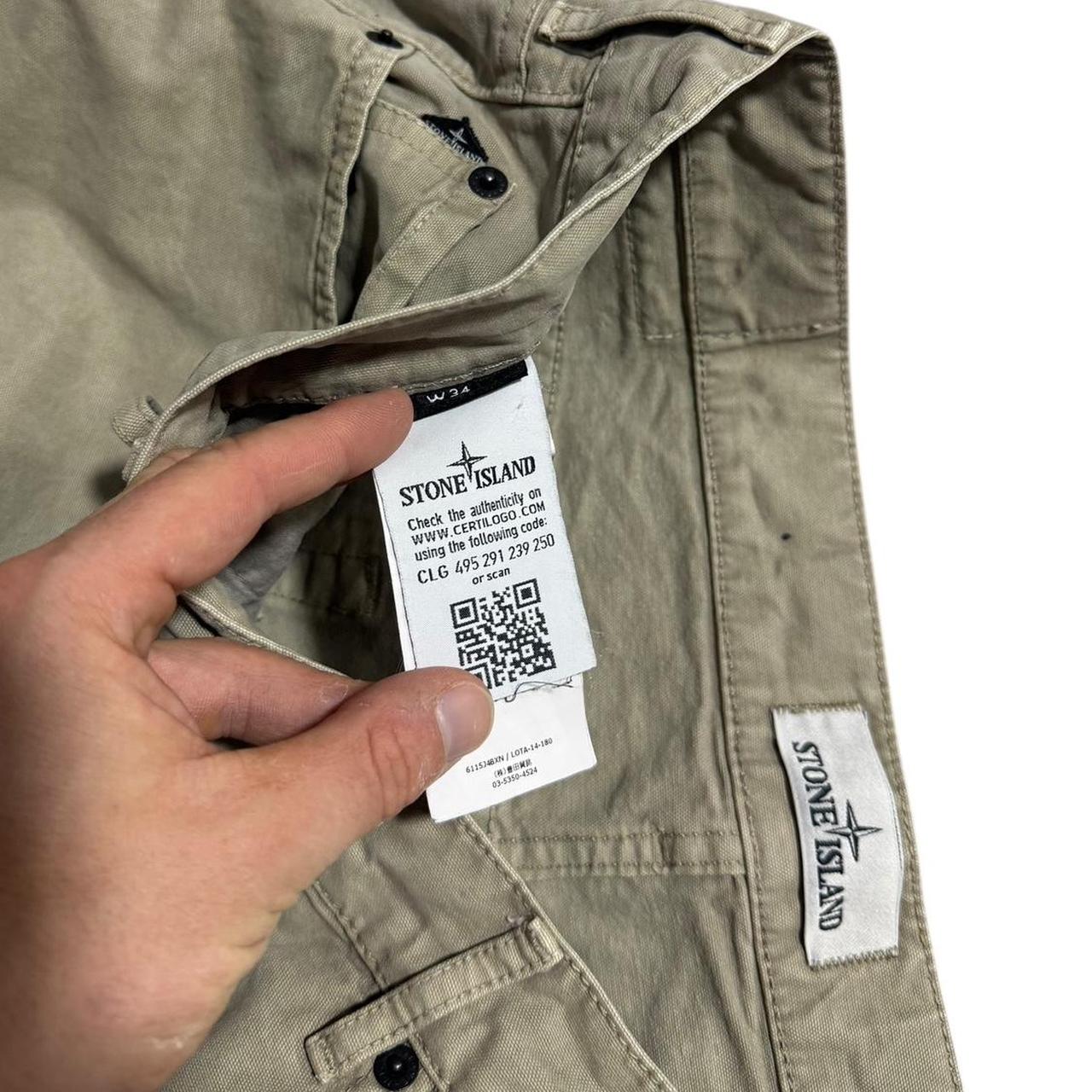 Stone Island Tan Trousers | W34, Tan
