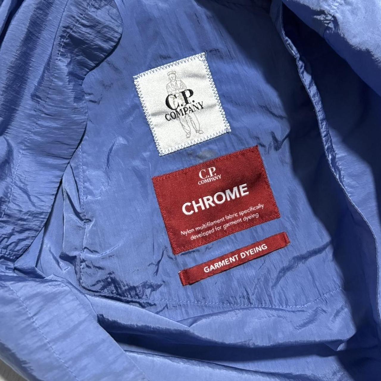 CP Company Chrome Nylon Overshirt | Medium, Blue