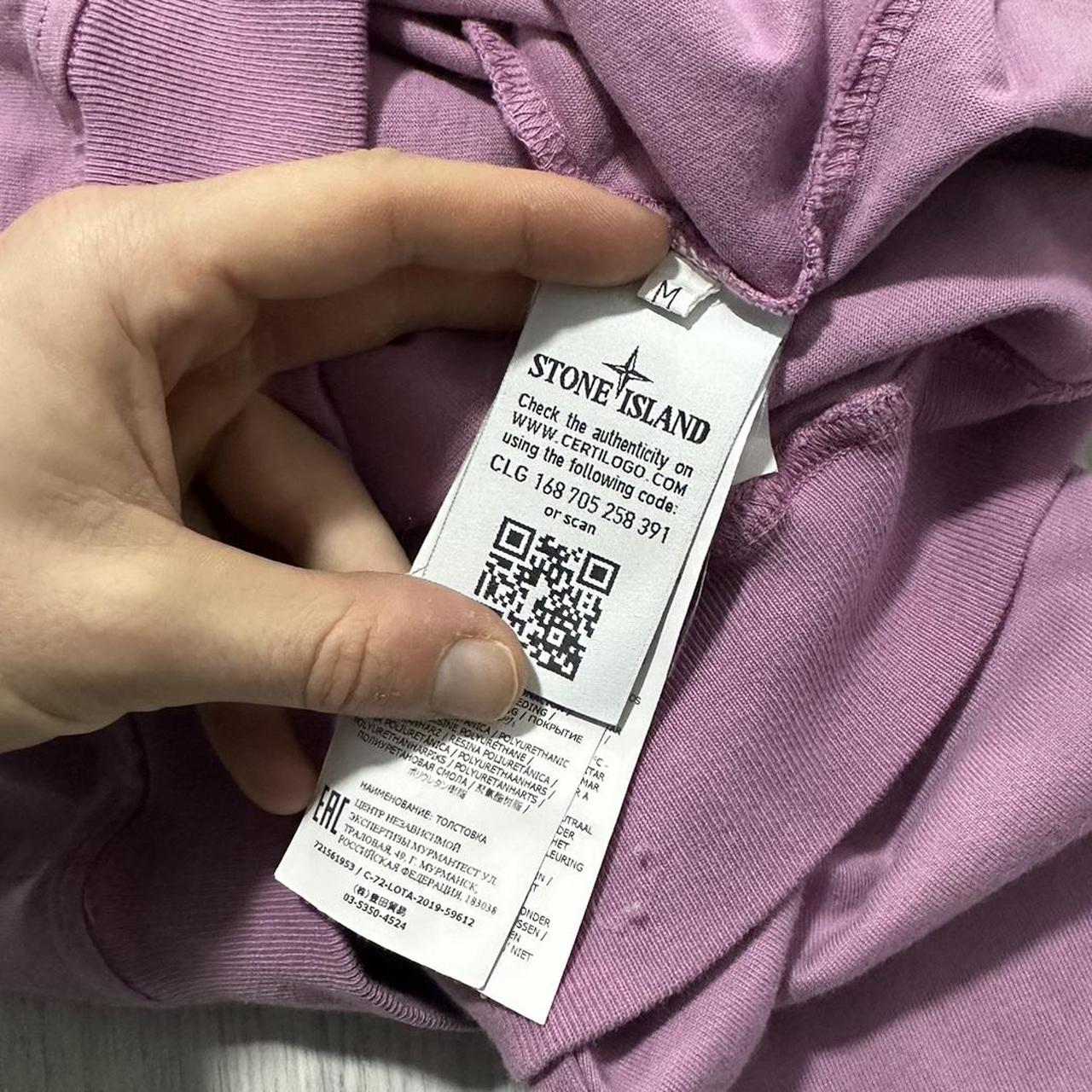 Stone Island Pink Pullover Crewneck | Medium, Pink