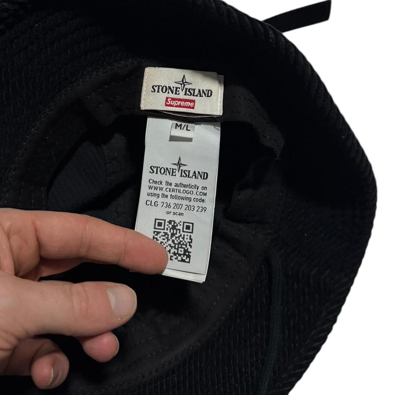 Stone Island Supreme Corduroy Bucket Hat | Default Title, Black