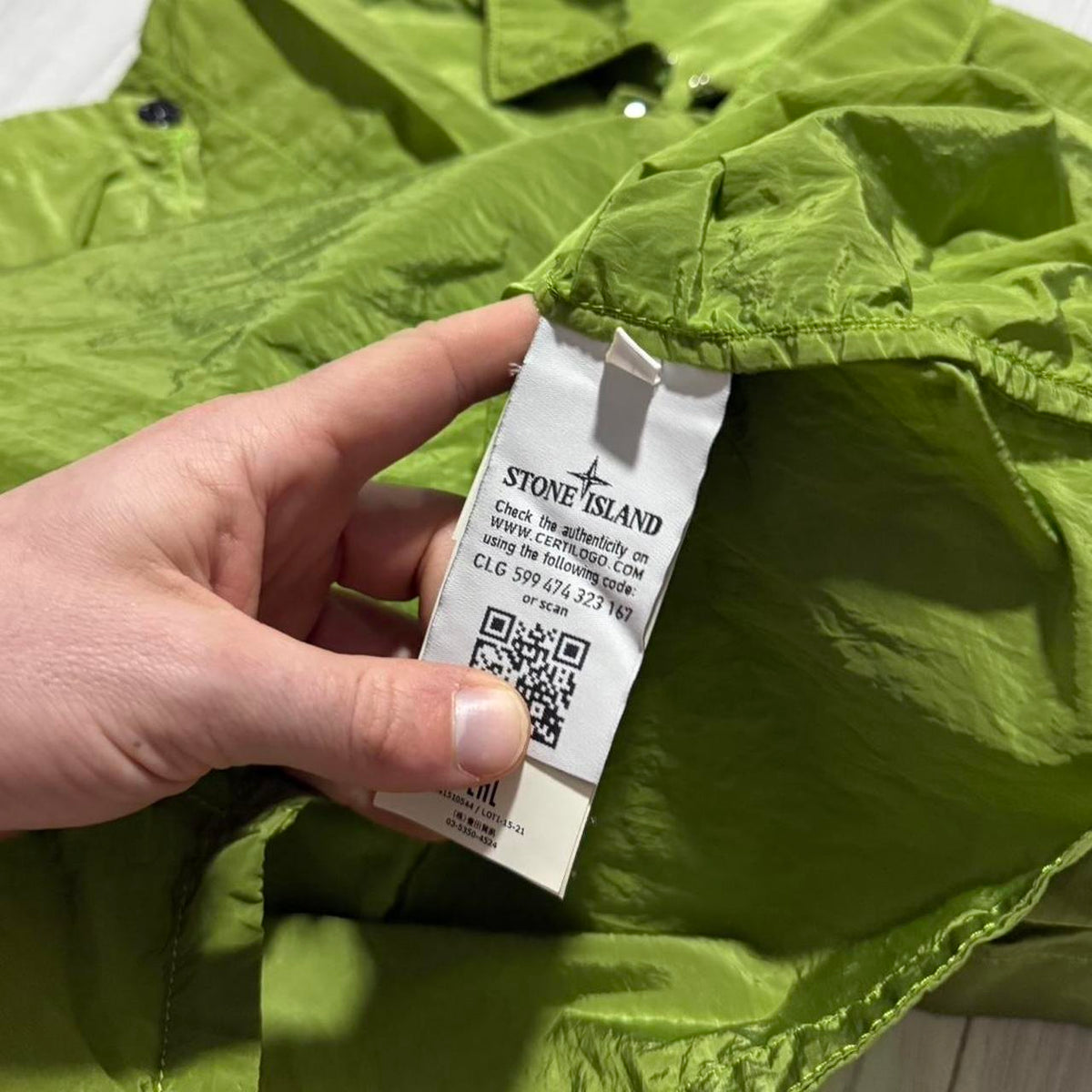 Stone Island Nylon Metal Overshirt | Small, Olive Green