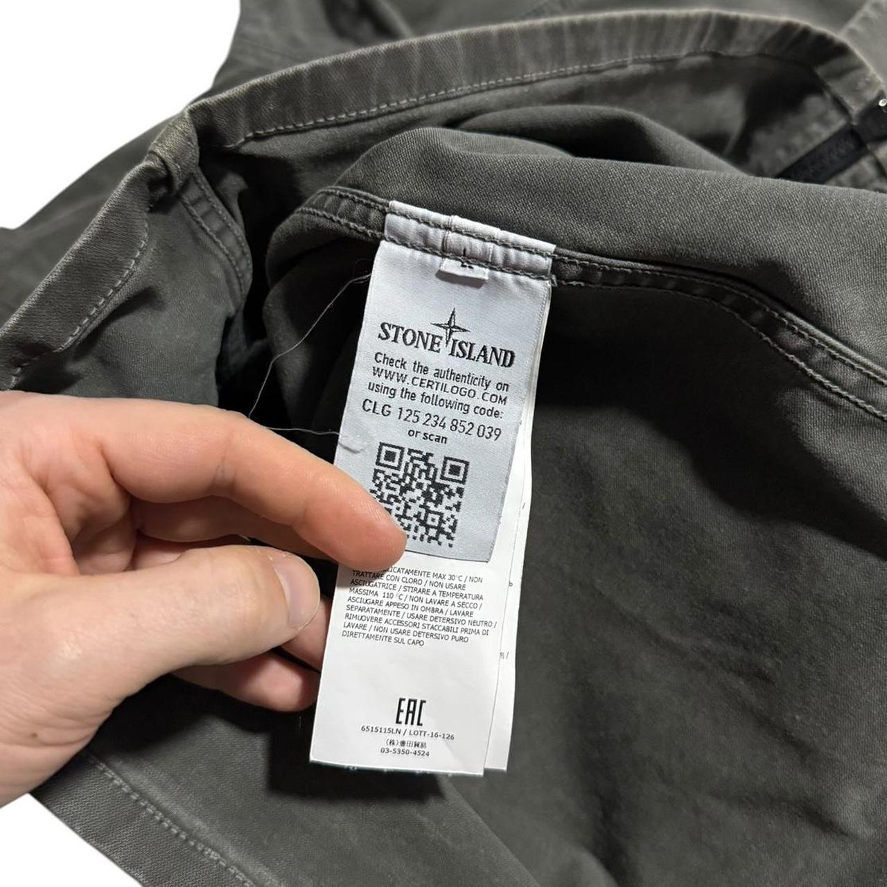 Stone Island Canvas Overshirt | Large, Olive