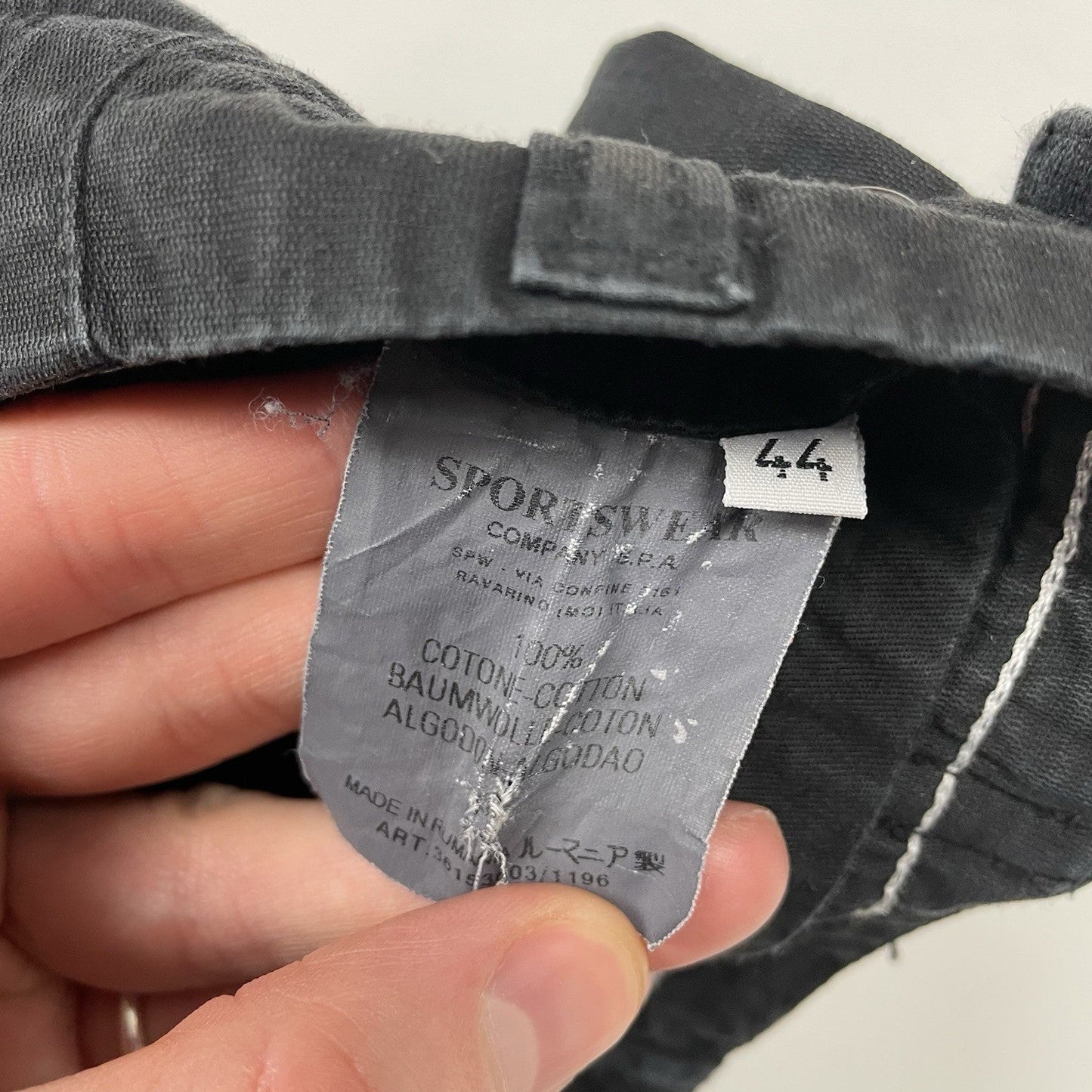 Vintage Stone Island Speed Jeans, Size W28” | O/S, Black