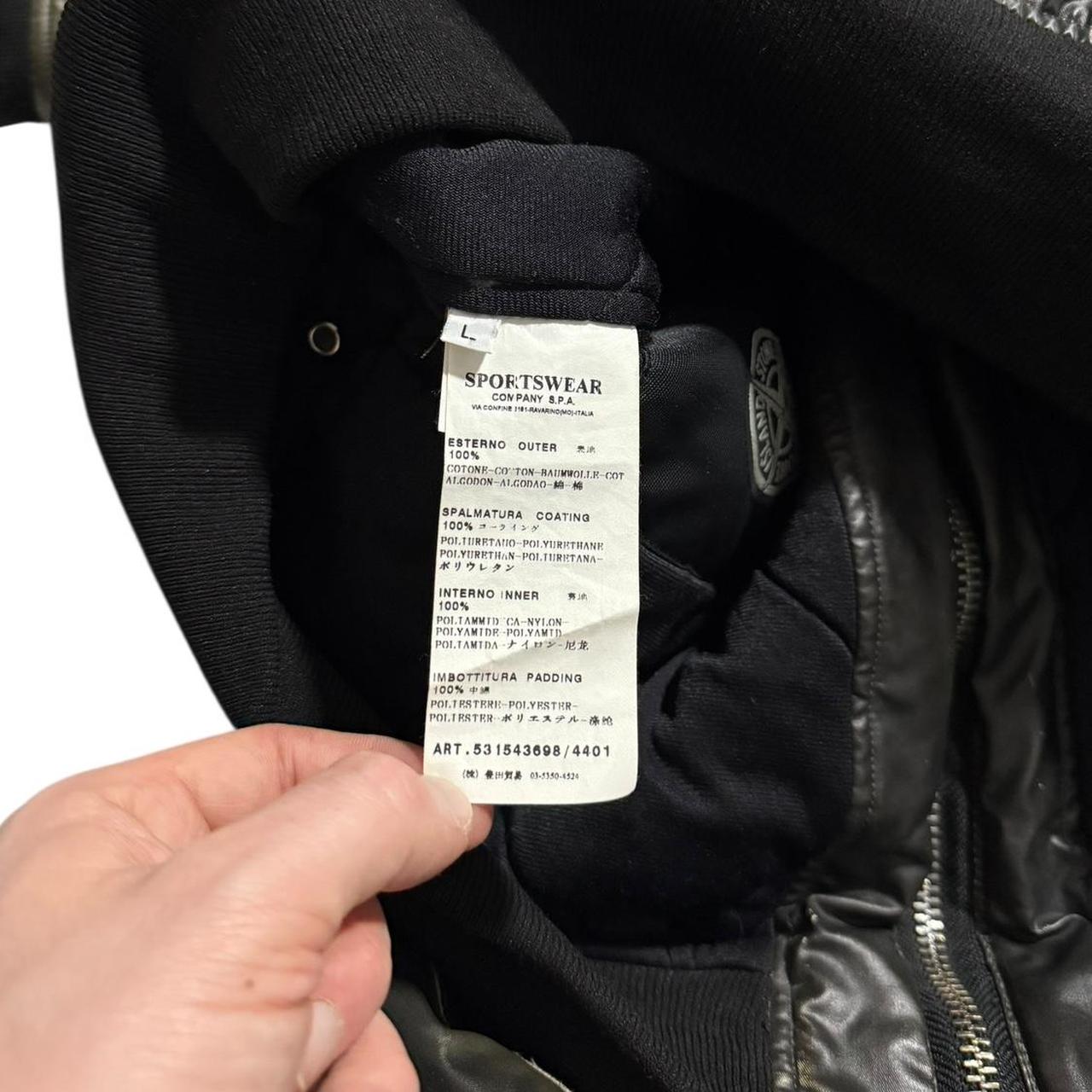 Stone Island Waxed Ice Jacket | Large, Olive Green