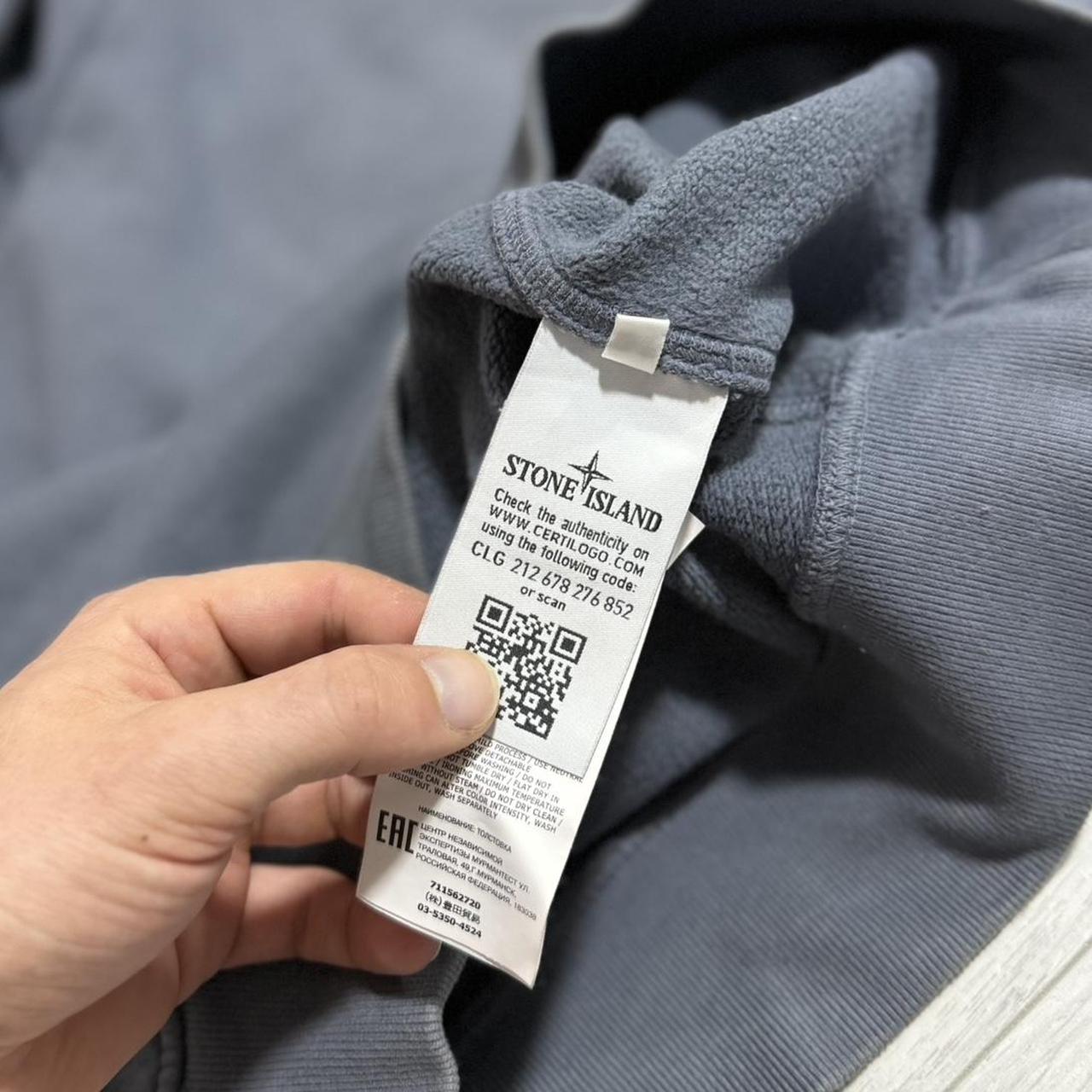 Stone Island Blue Pullover Crewneck