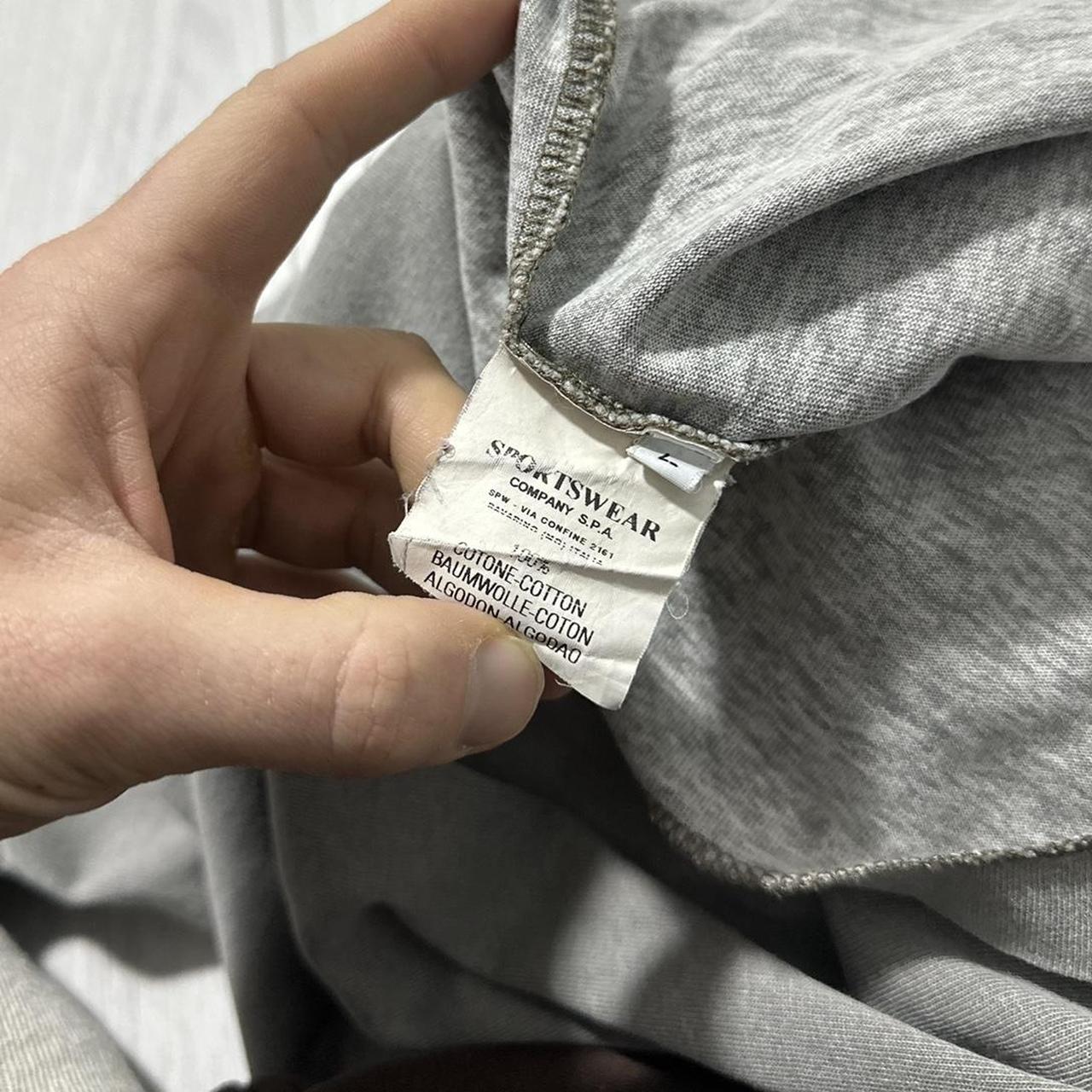 Stone Island Quarter Zip Pullover | Large, Grey