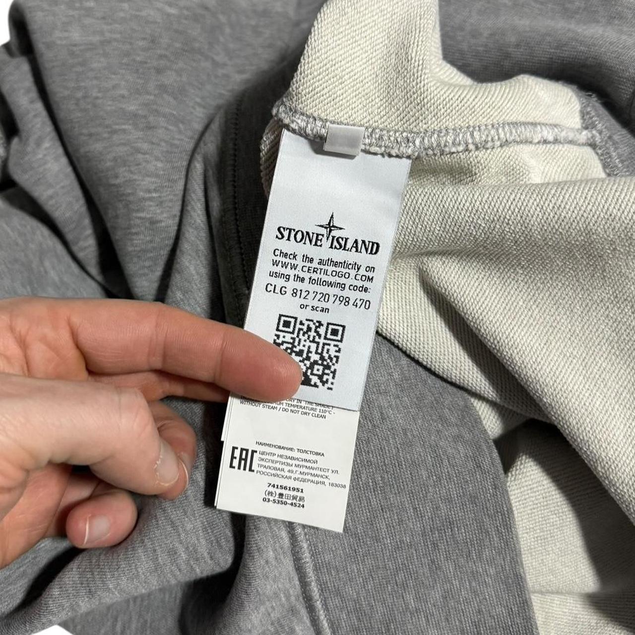 Stone Island Quarter Zip Pullover | Medium, Grey
