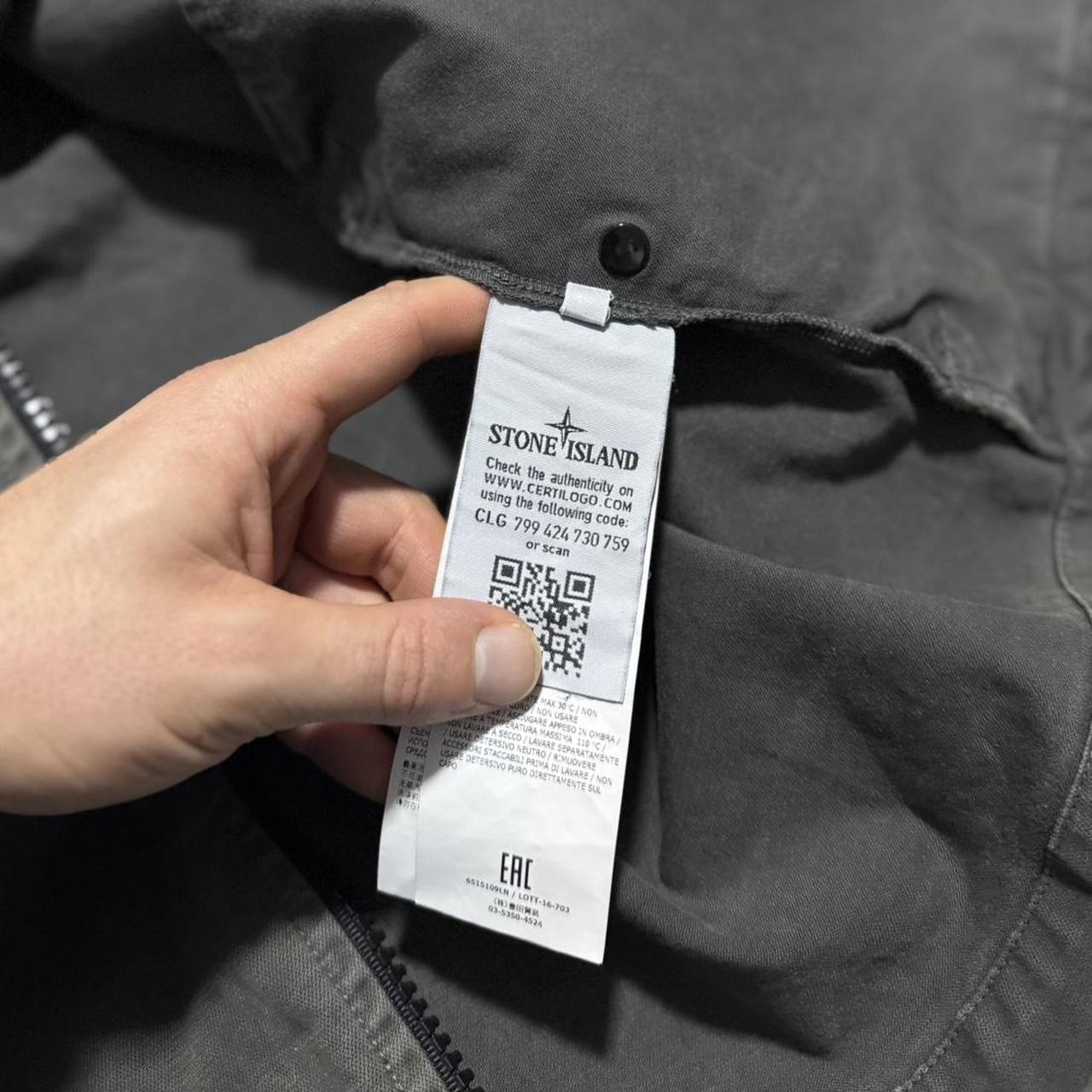 Stone Island Canvas Jacket | Medium, Charcoal