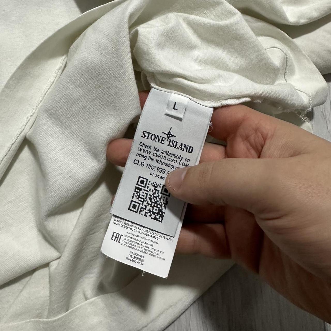 Stone Island Long Sleeve Blur Logo Top