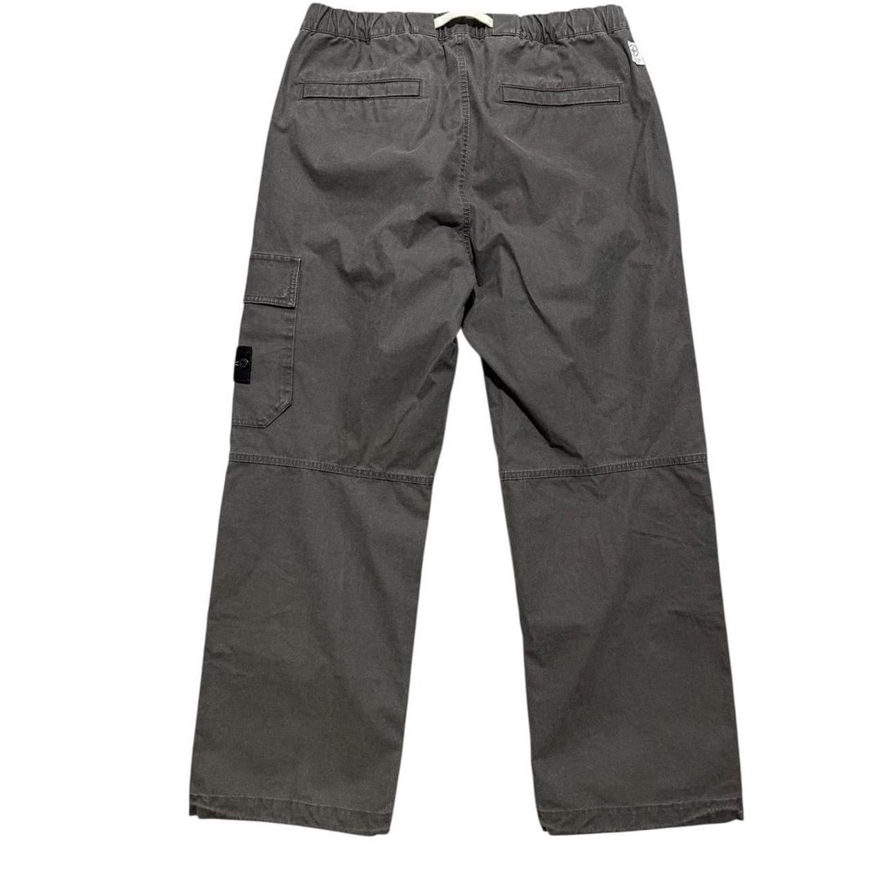 Stone Island Recycled Panama Bottoms | 36, Charcoal
