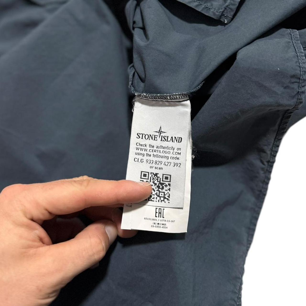 Stone Island Button Up Shirt | XL, Dark Grey