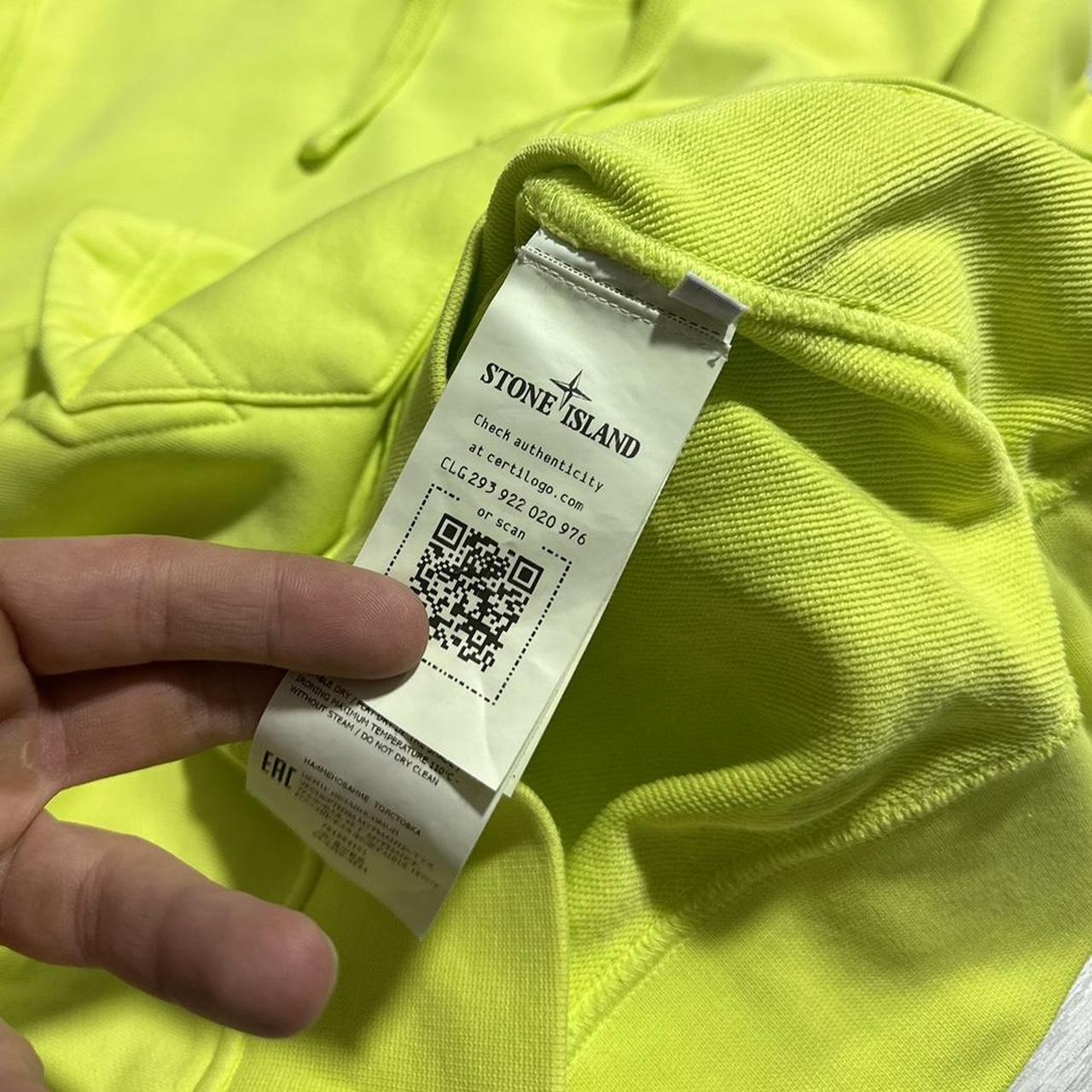 Stone Island Pullover Lime Hoodie