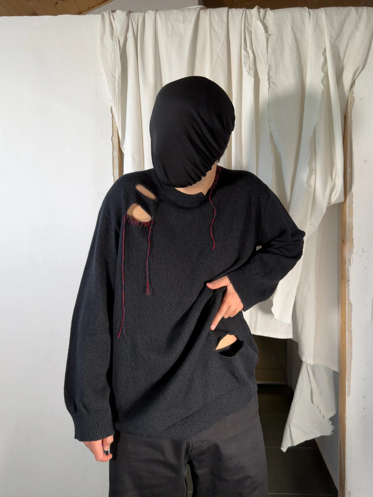 Yohji Yamamoto Pour Homme S/S 2023 distressed knitwear – Known Source