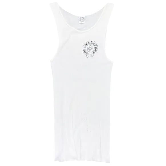Chrome Hearts Vintage Honolulu Exclusive Horeshoe Tank Top | Small, Tan