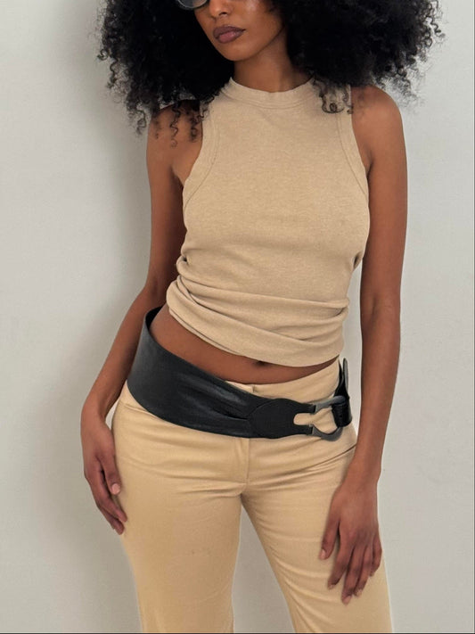 Leather belt | O/S, Silver