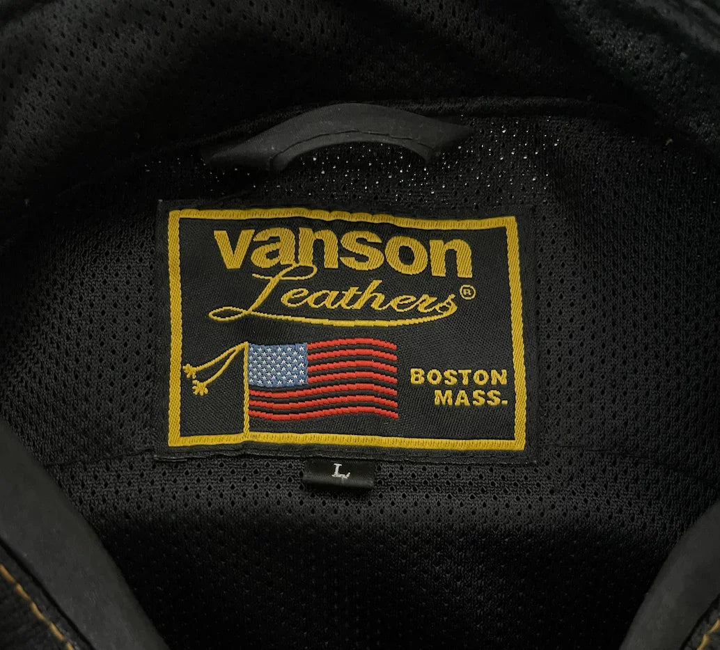 Vanson Leathers Motorcycle Racer Jacket - M