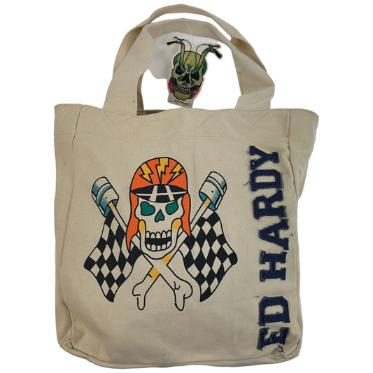 Vintage Ed Hardy Graphic Tote Bag