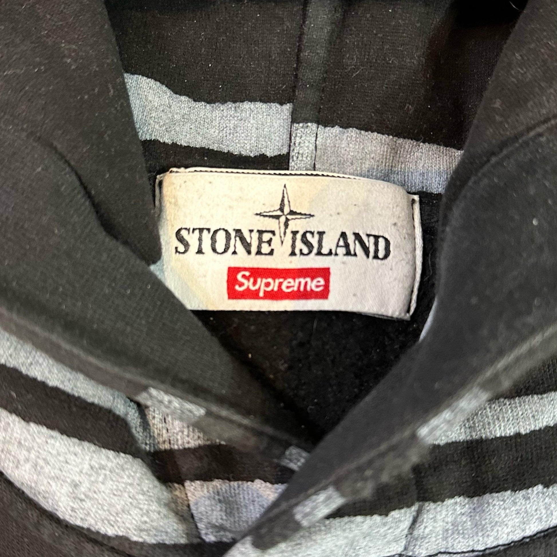 Stone Island x Supreme Pullover Warp Hoodie - Known Source