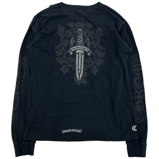 Chrome Hearts Sword and Scroll Graphic Long Sleeve T-Shirt Size M