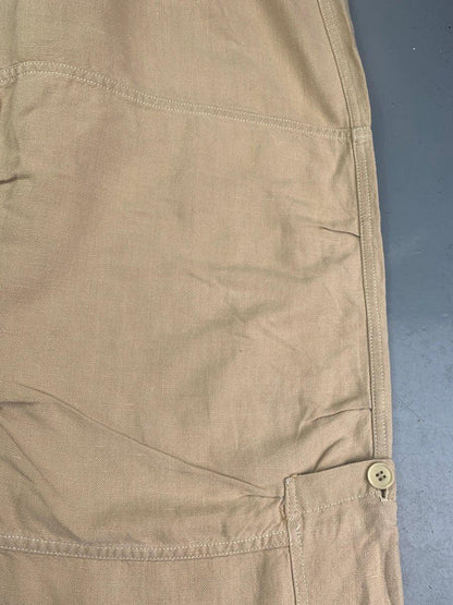 (32-34) Nicole Farhi 1990s Darted Knee Multipocket Cargo Trousers - Known Source