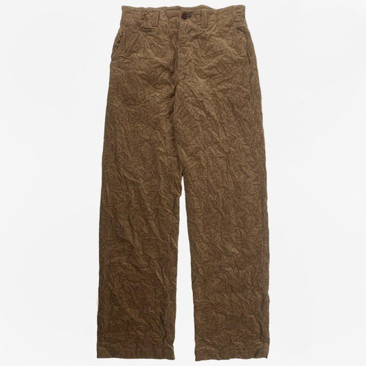 (32) Issey Miyake AW1995 Crinkled Wave Corduroy Trousers - Known Source