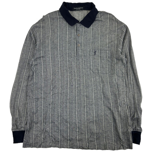 Vintage Yves Saint Laurent Long Sleeve Polo Shirt Size L