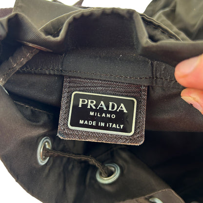 Vintage Prada Nylon Drawstring Backpack