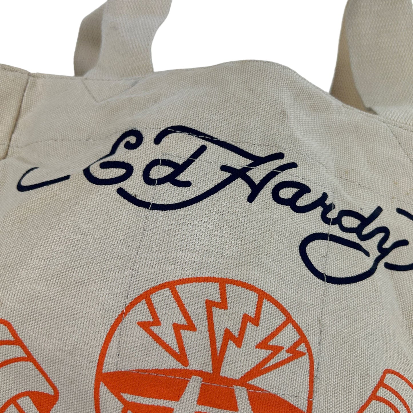 Vintage Ed Hardy Graphic Tote Bag