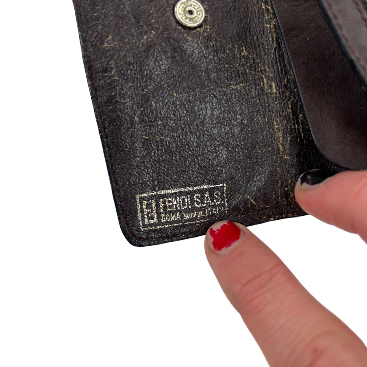 Vintage Fendi Monogram Key Wallet