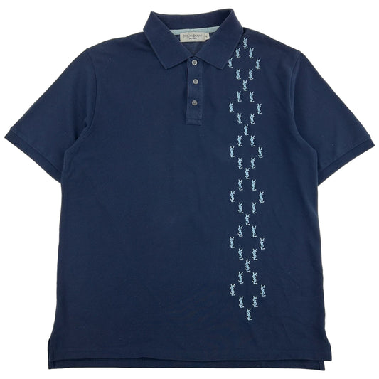 Vintage Yves Saint Laurent Logo Polo T Shirt Size XL