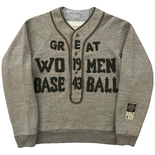 Kapital Great Women Baseball Henley Sweater - Known Source