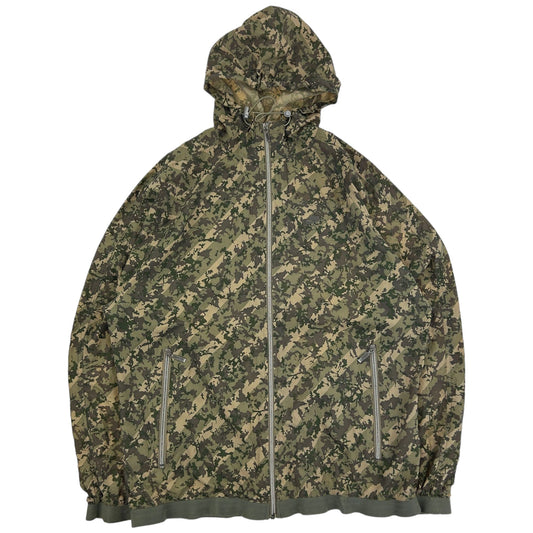 Vintage Nike Camo Light Weight Hooded Jacket Size L