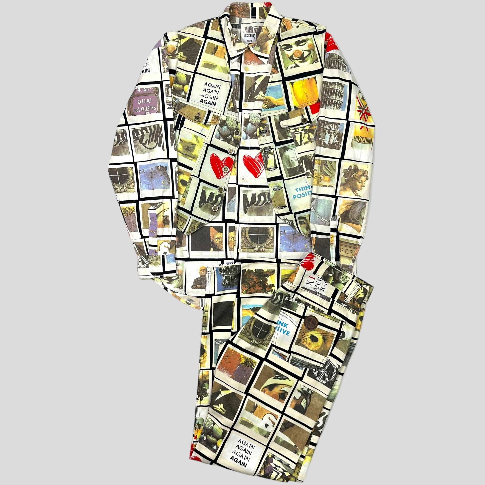 Moschino Jeans 1995 Polaroid 3 Piece Set - M/L - Known Source