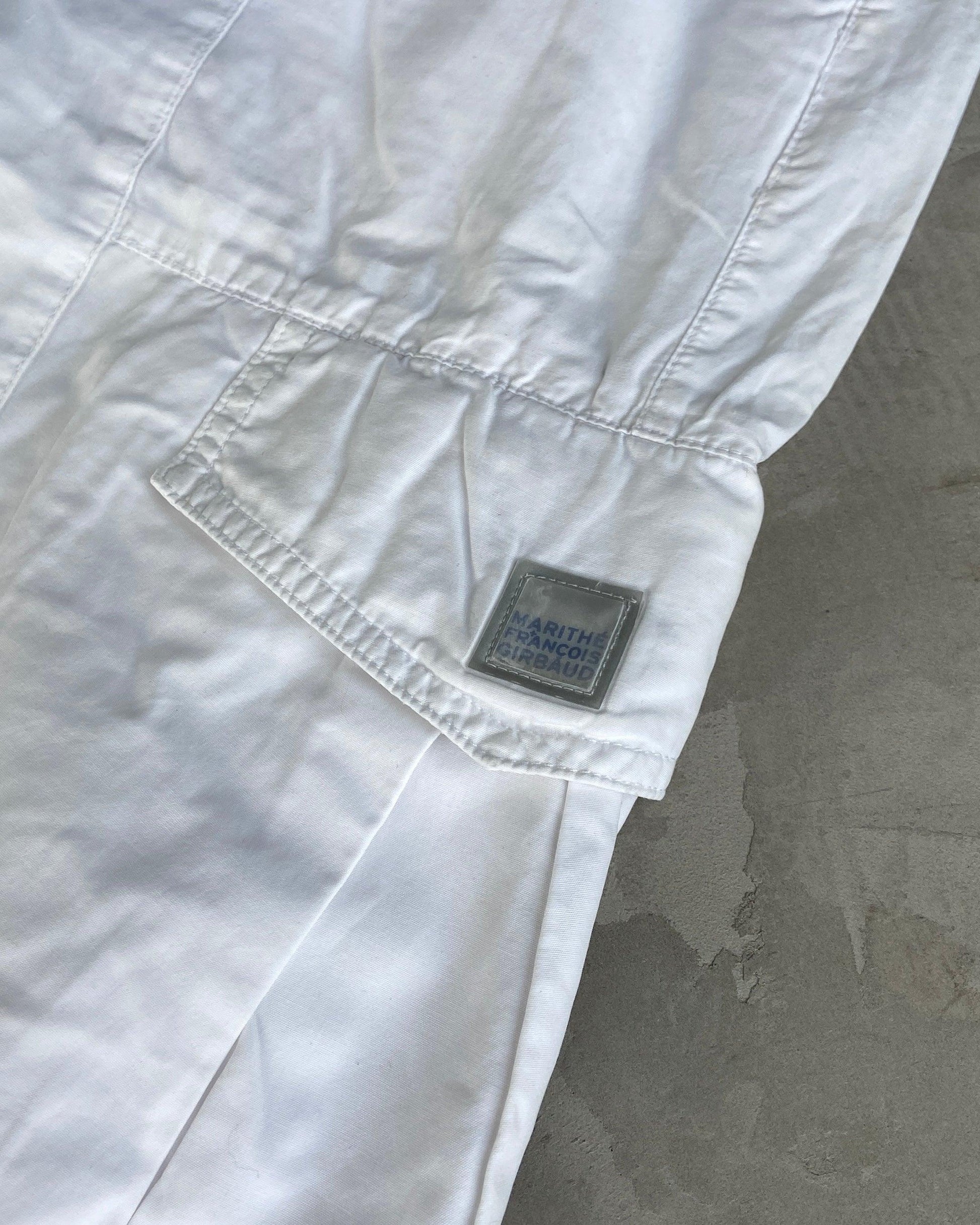 MARITHE FRANCOIS GIRBAUD WHITE CARGO TROUSERS - W30" - Known Source