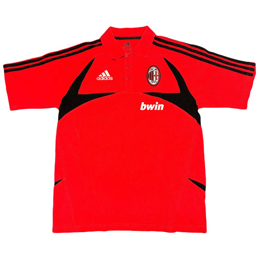 Adidas 2005 AC Milan Polo In Red & Black ( S ) - Known Source