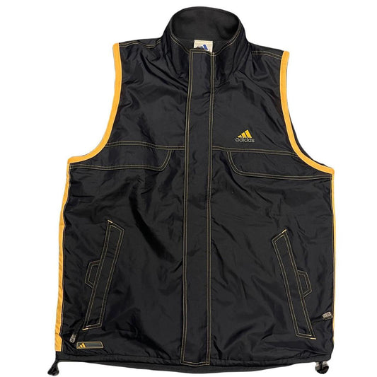 Adidas Technical Gilet In Navy & Yellow ( L ) - Known Source