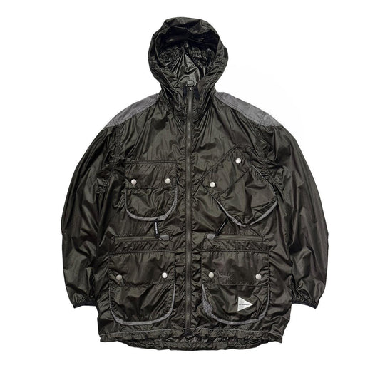 And Wander x Barbour Skiny Wind MultiPocket Zip Up Jacket - Known Source