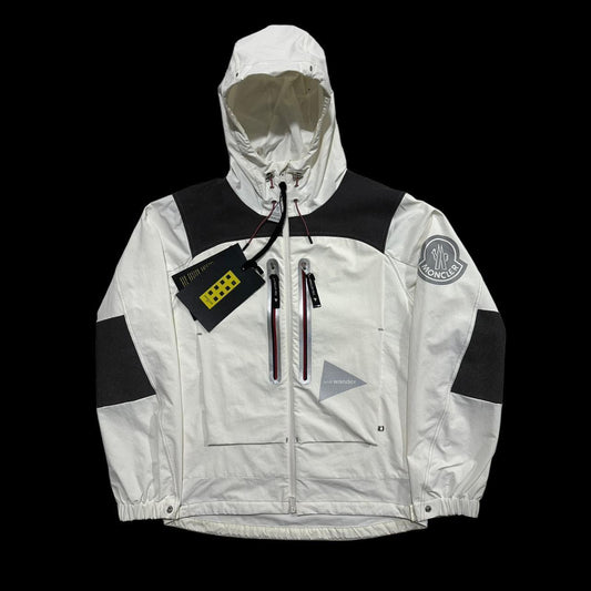 And Wander x Moncler Genius Itabashi Logo Print Zip Up Shell Jacket - Known Source
