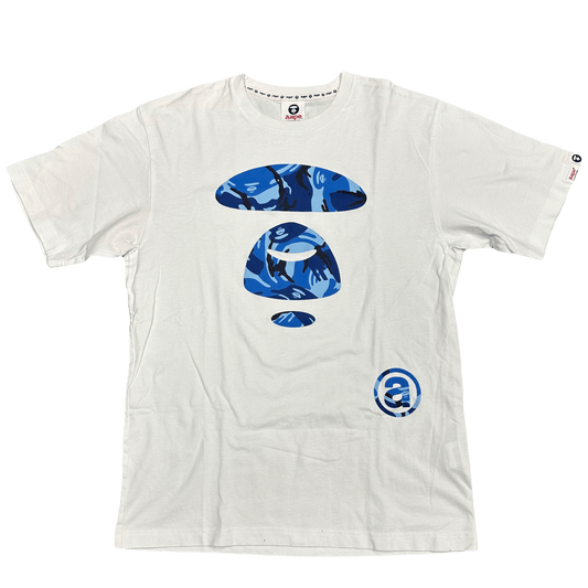 Bape Blue Camo Face T-Shirt ( M ) - Known Source