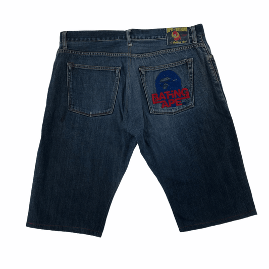 Bape selvedge denim jeans shorts W36 - Known Source