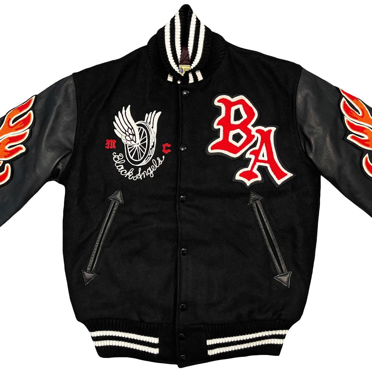 Black Angels MC Varsity Jacket - Known Source