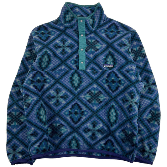 Vintage 1992 Patagonia Mosaic Snap T Fleece Pullover Woman's Size M